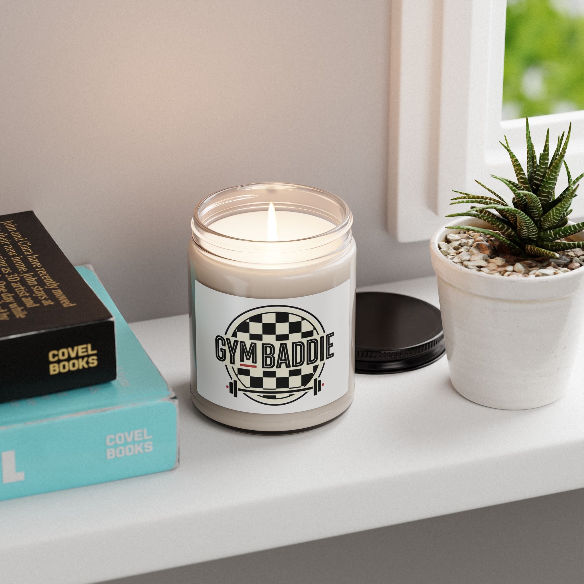 Gym Baddie Scented Soy Candle — 9oz Motivational Fitness Candle