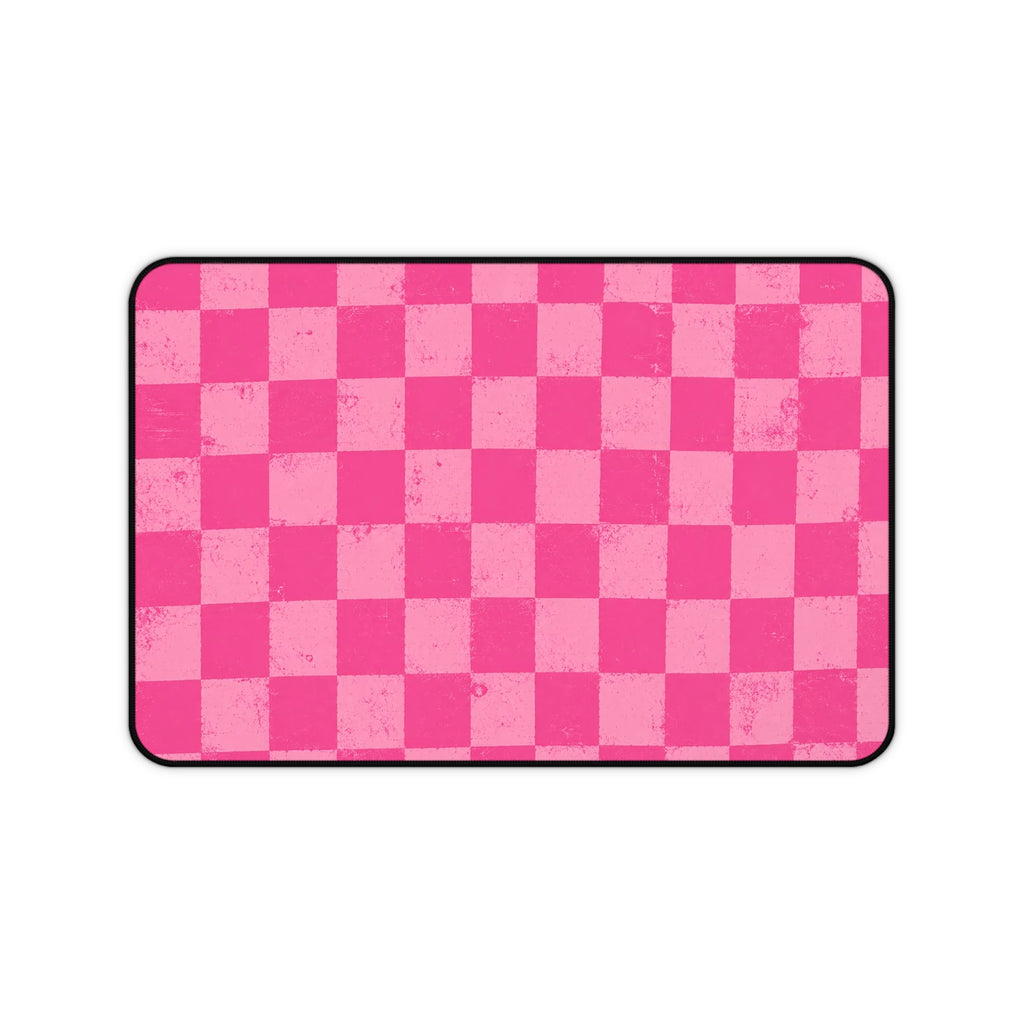 ARZA PRETTY Pink Checkerboard DeskMat