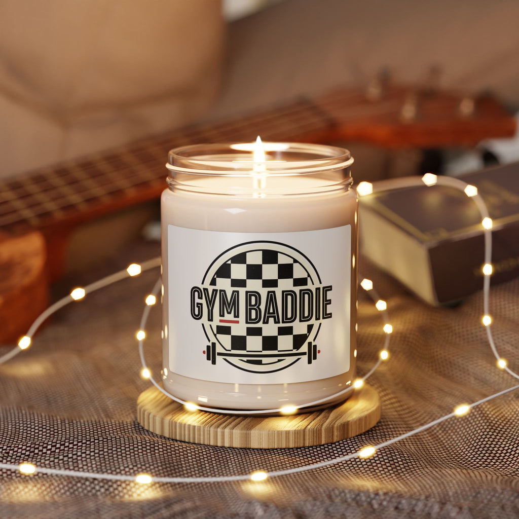 Gym Baddie Scented Soy Candle — 9oz Motivational Fitness Candle