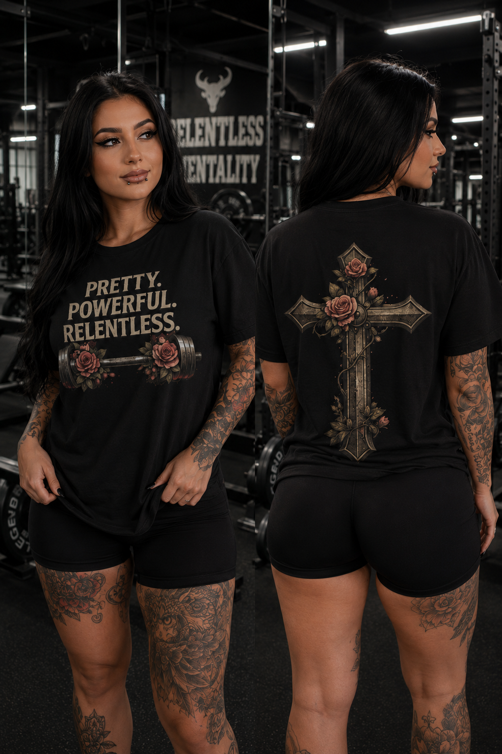 Araiza’s Floral Barbell Tee